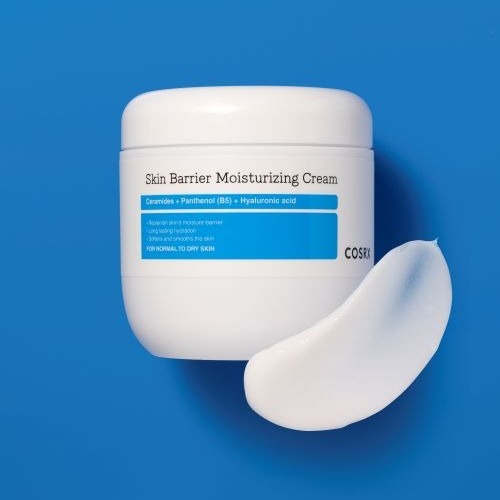 COSRX Skin Barrier Moisturizing Cream, a 450 ml cream, front of the pack facing the camera