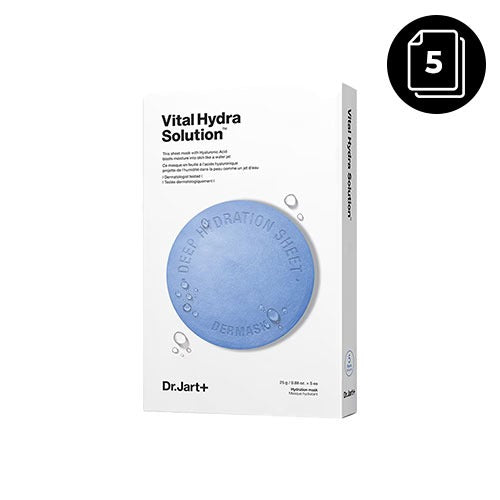 Dr.Jart+ Dermask Vital Hydra Solution Value Pack, 25 g x 5 sheet masks
