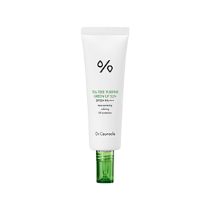 Dr.Ceuracle Tea Tree Purifine Green Up Sun SPF50 PA++++, a 50 ml sunscreen, front of the pack facing the camera
