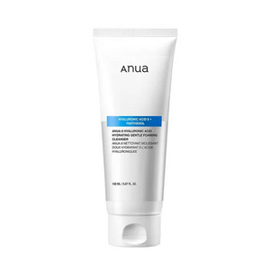 Anua 8 Hyaluronic Acid Hydrating Gentle Foaming Cleanser, a 150 ml cleanser, front of the pack facing the camera