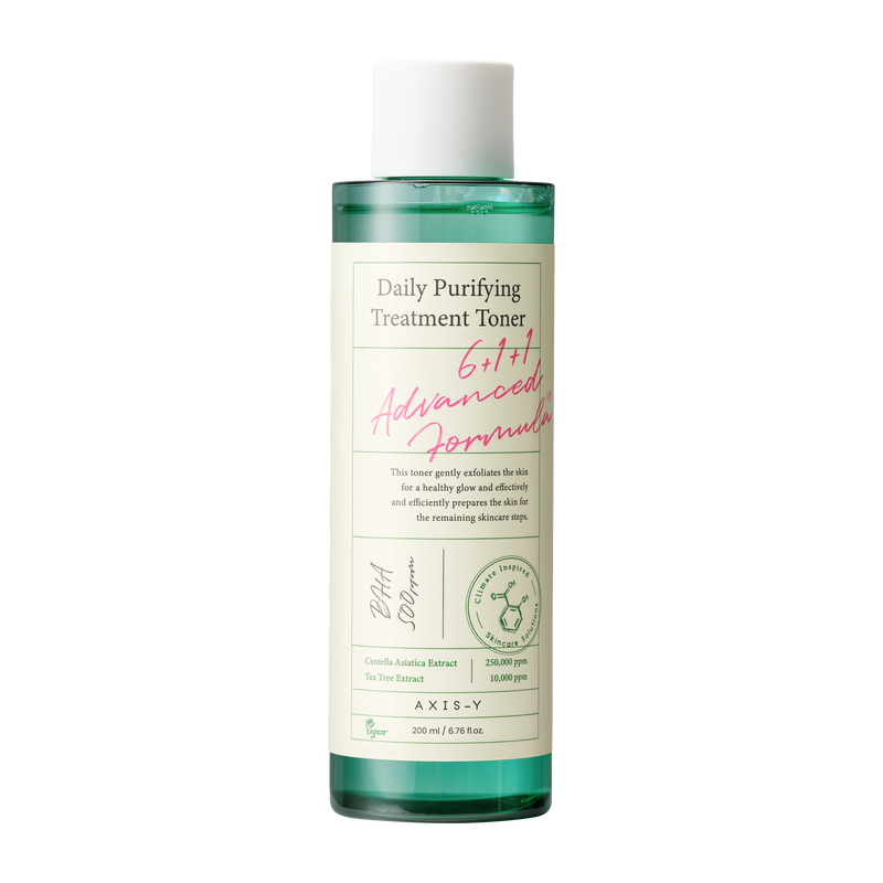 AXIS-Y Daily Purifying Treatment Toner, a 200 ml toner, front of the pack facing the camera