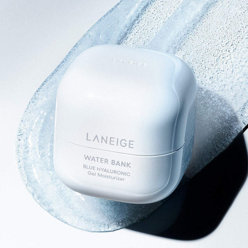 LANEIGE Water Bank Blue Hyaluronic Gel Moisturizer, a 50 ml gel, front of the pack facing the camera