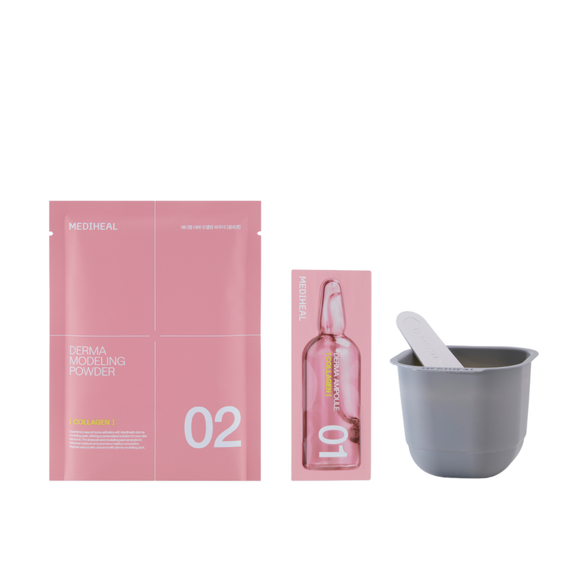 MEDIHEAL Derma Modeling Pack Collagen Firming, a 50ml bottle, front of the pack facing the camera
