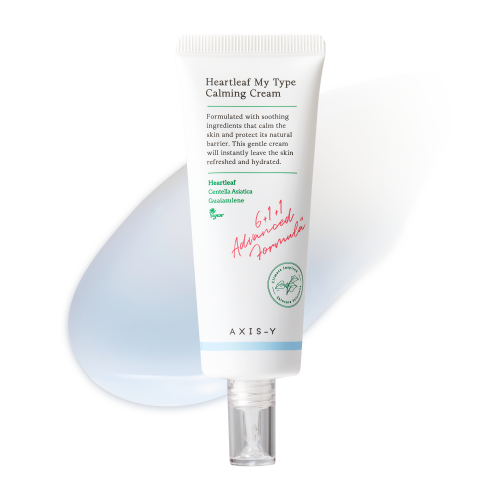 AXIS-Y Heartleaf My Type Calming Cream, a 60 ml cream, front of the pack facing the camera