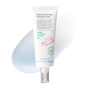 AXIS-Y Heartleaf My Type Calming Cream, a 60 ml cream, front of the pack facing the camera
