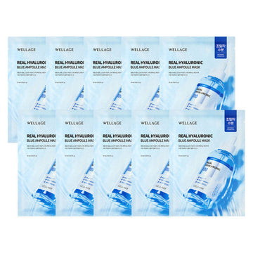 WELLAGE Real Hyaluronic Blue Ampoule Mask Sheet 27ml X 10P product image