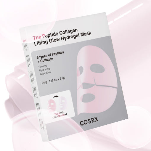 COSRX The Peptide Collagen Lifting Glow Hydrogel Mask 34g X 3ea product image