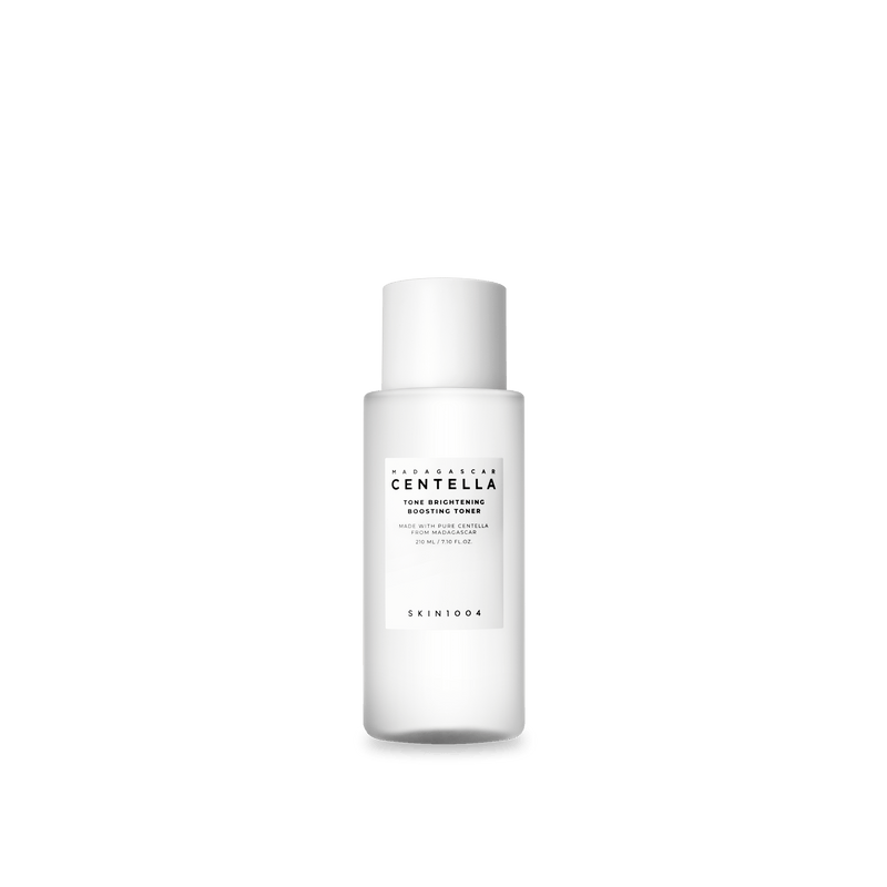 SKIN1004 TONE BRIGHTENING BOOSTING TONER, a 210 ml toner, front of the pack facing the camera